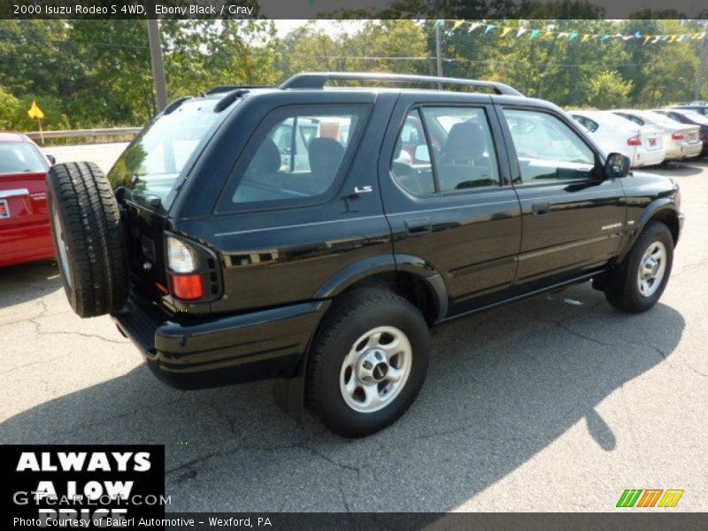 Ebony Black / Gray 2000 Isuzu Rodeo S 4WD