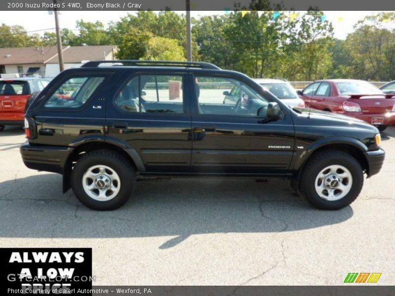 Ebony Black / Gray 2000 Isuzu Rodeo S 4WD