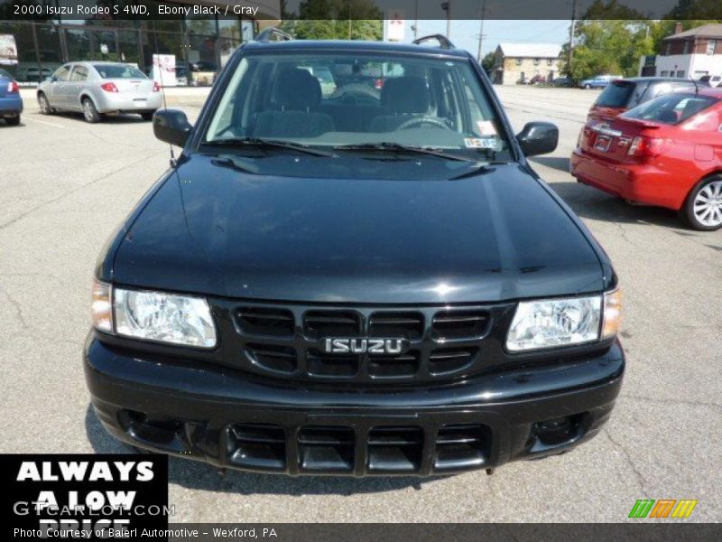 Ebony Black / Gray 2000 Isuzu Rodeo S 4WD