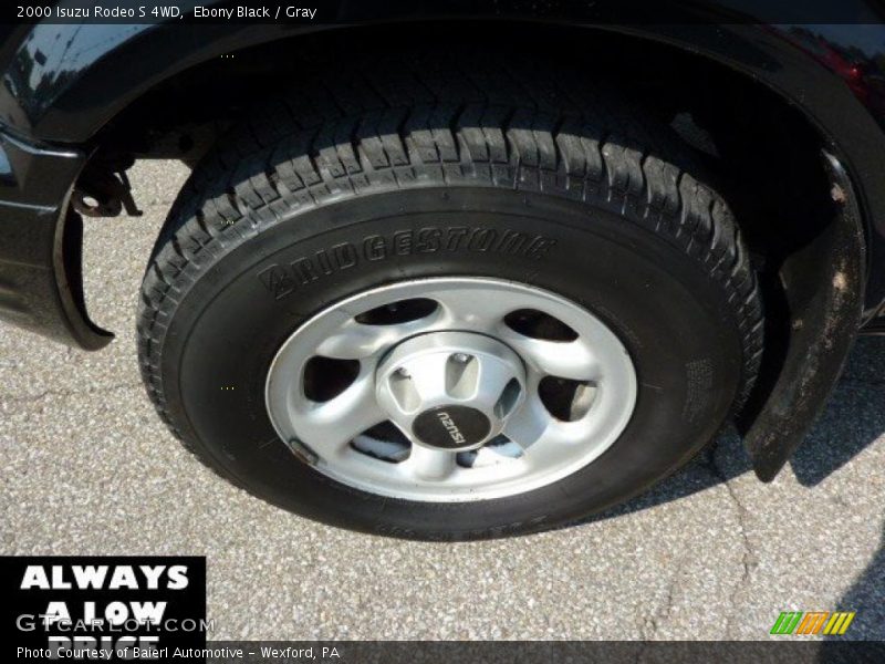 Ebony Black / Gray 2000 Isuzu Rodeo S 4WD