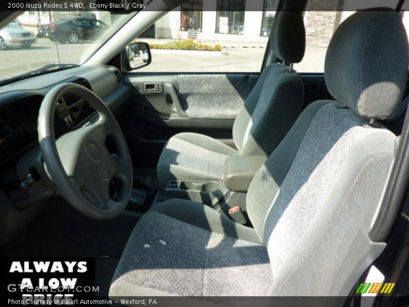 Ebony Black / Gray 2000 Isuzu Rodeo S 4WD