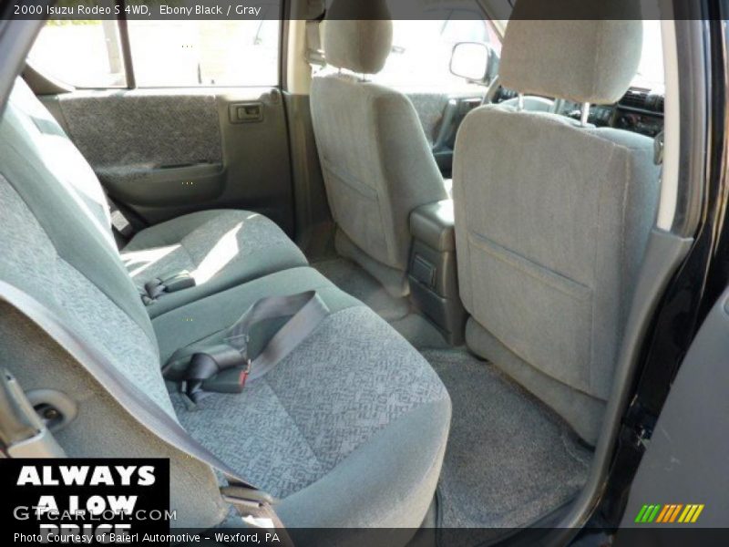 Ebony Black / Gray 2000 Isuzu Rodeo S 4WD