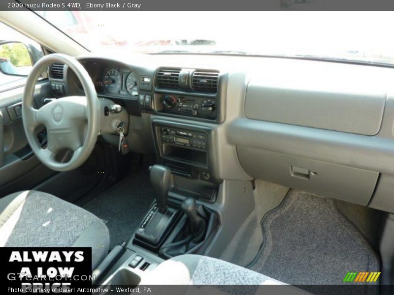Ebony Black / Gray 2000 Isuzu Rodeo S 4WD