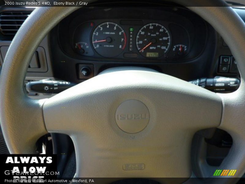 Ebony Black / Gray 2000 Isuzu Rodeo S 4WD