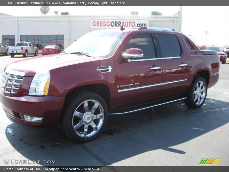 Sonoma Red / Cocoa/Light Cashmere 2008 Cadillac Escalade EXT AWD
