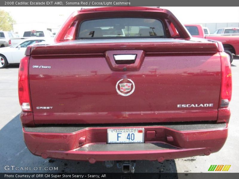 Sonoma Red / Cocoa/Light Cashmere 2008 Cadillac Escalade EXT AWD