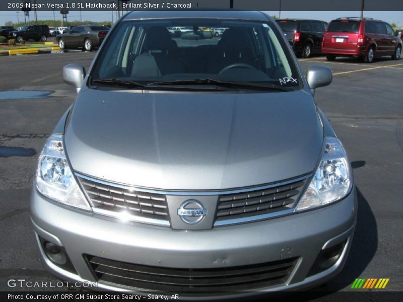 Brillant Silver / Charcoal 2009 Nissan Versa 1.8 SL Hatchback