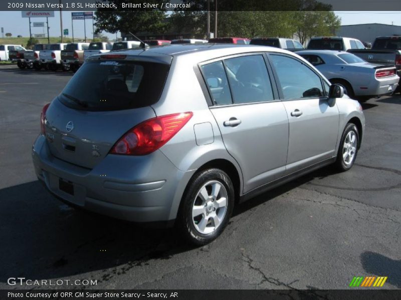 Brillant Silver / Charcoal 2009 Nissan Versa 1.8 SL Hatchback