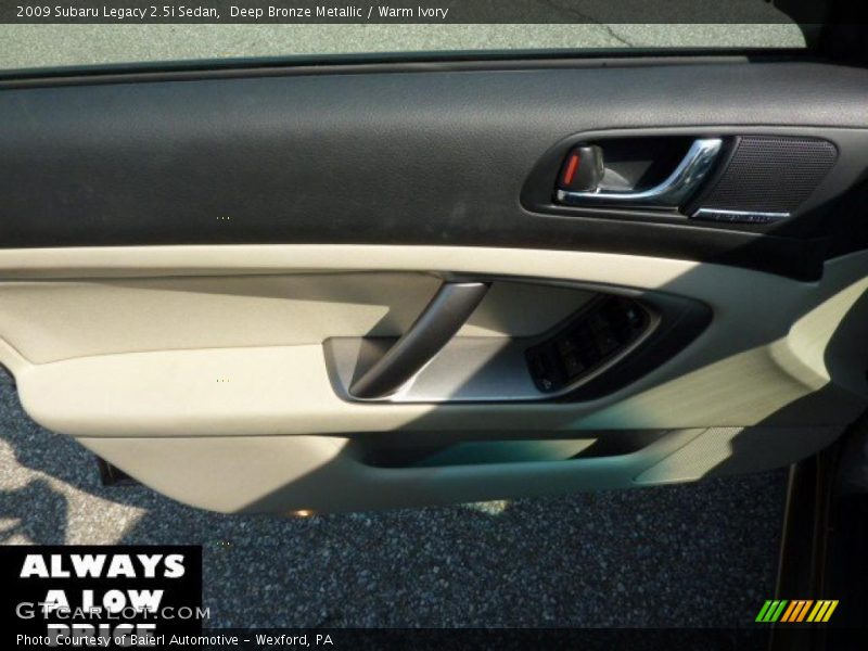 Deep Bronze Metallic / Warm Ivory 2009 Subaru Legacy 2.5i Sedan