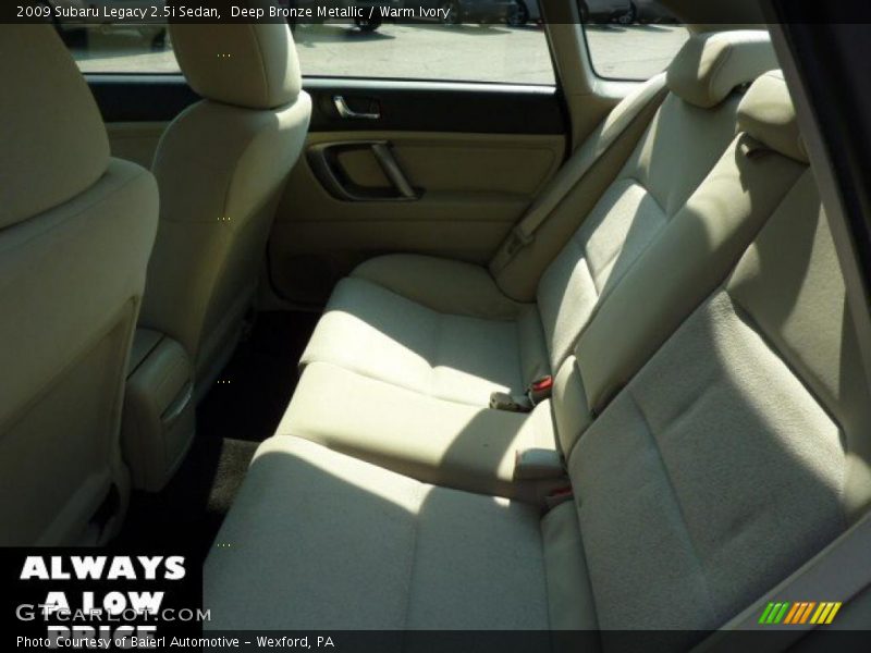 Deep Bronze Metallic / Warm Ivory 2009 Subaru Legacy 2.5i Sedan