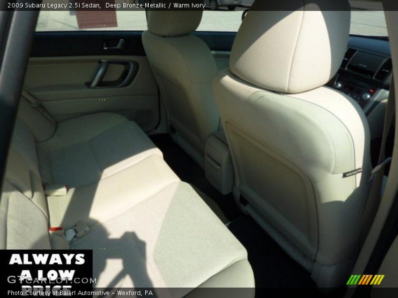 Deep Bronze Metallic / Warm Ivory 2009 Subaru Legacy 2.5i Sedan