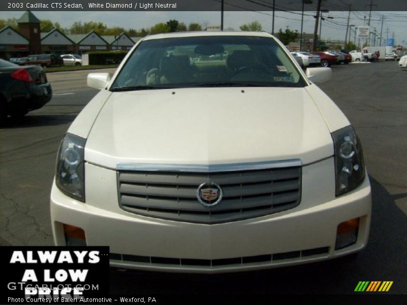 White Diamond / Light Neutral 2003 Cadillac CTS Sedan