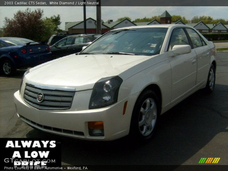White Diamond / Light Neutral 2003 Cadillac CTS Sedan