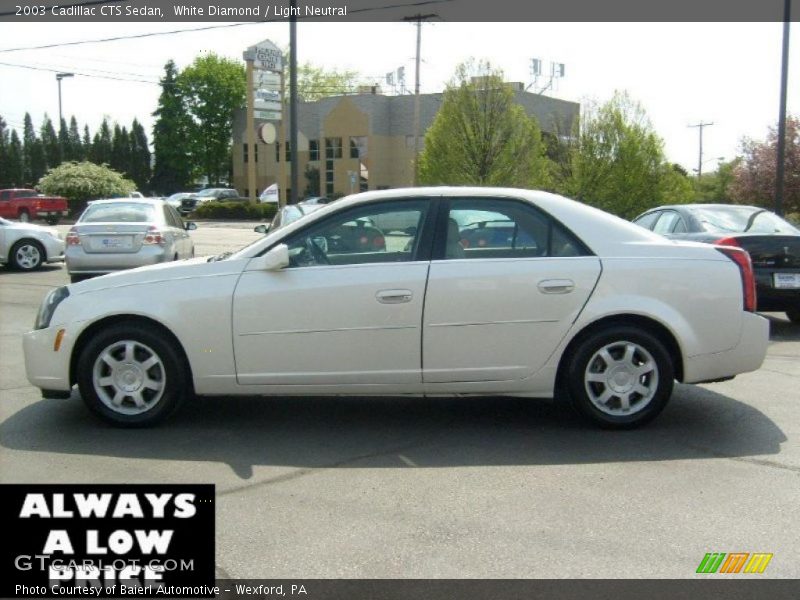 White Diamond / Light Neutral 2003 Cadillac CTS Sedan