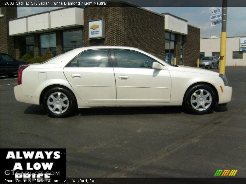 White Diamond / Light Neutral 2003 Cadillac CTS Sedan