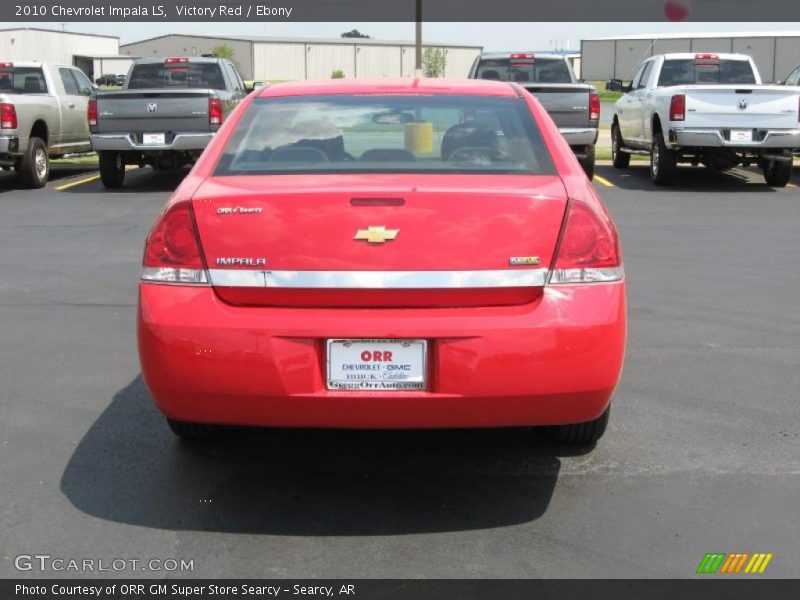 Victory Red / Ebony 2010 Chevrolet Impala LS