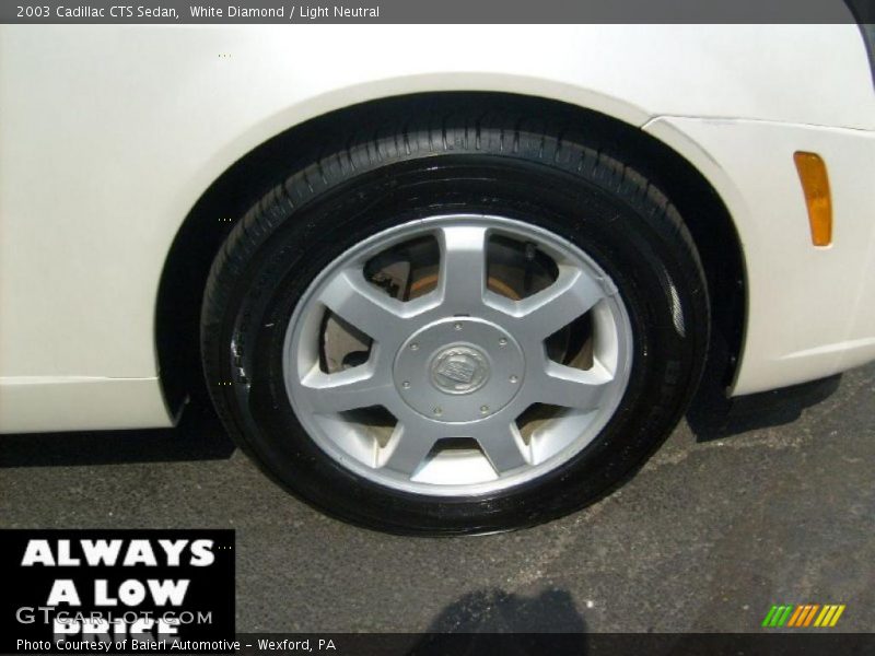 White Diamond / Light Neutral 2003 Cadillac CTS Sedan