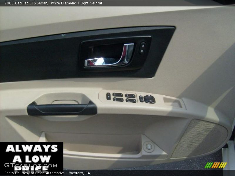 White Diamond / Light Neutral 2003 Cadillac CTS Sedan