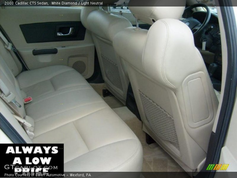 White Diamond / Light Neutral 2003 Cadillac CTS Sedan