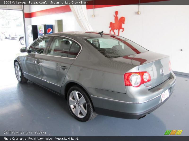 United Gray / Black 2008 Volkswagen Passat Komfort Sedan