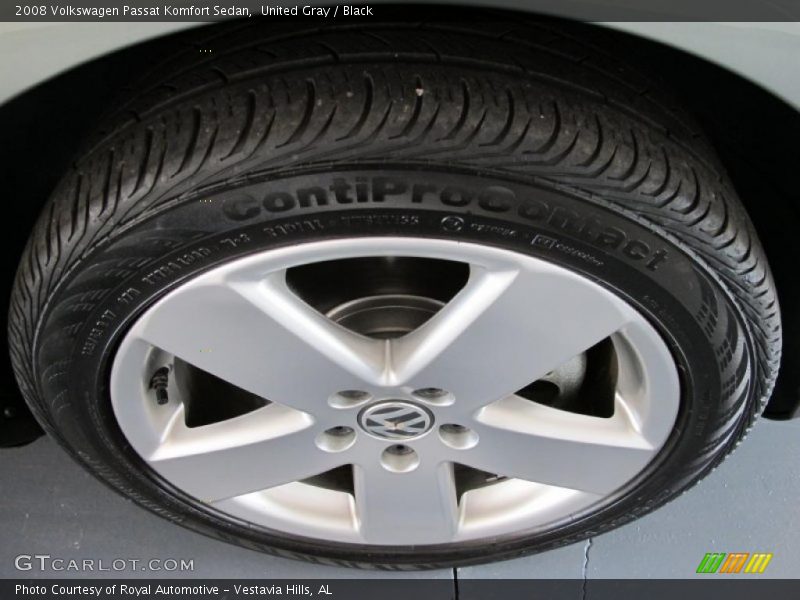 United Gray / Black 2008 Volkswagen Passat Komfort Sedan