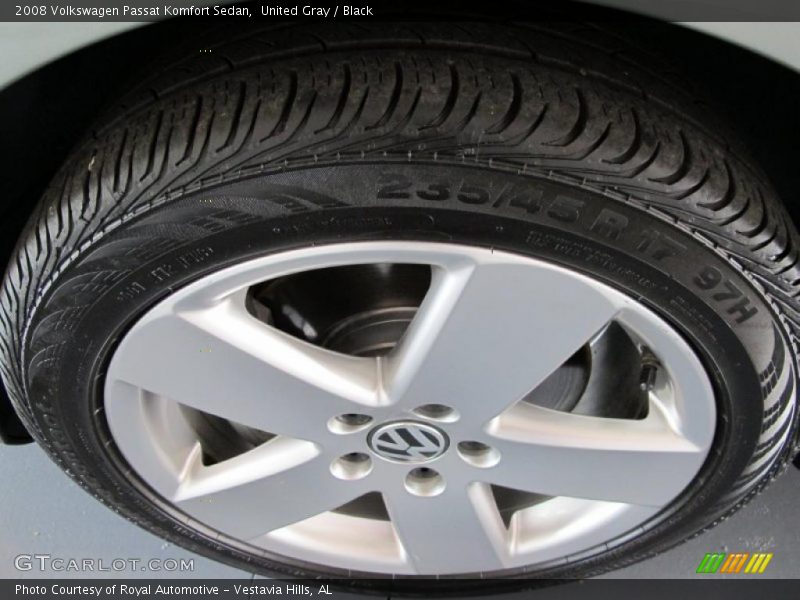 United Gray / Black 2008 Volkswagen Passat Komfort Sedan