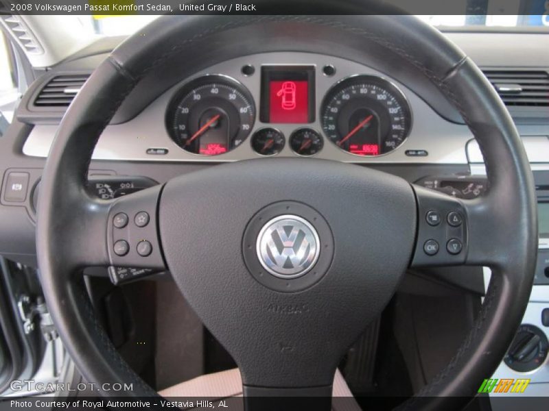 United Gray / Black 2008 Volkswagen Passat Komfort Sedan
