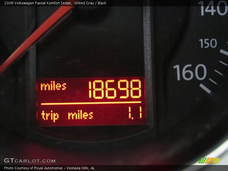 United Gray / Black 2008 Volkswagen Passat Komfort Sedan