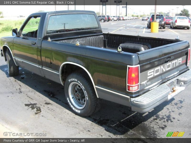 Black / Gray 1991 GMC Sonoma SLE Regular Cab