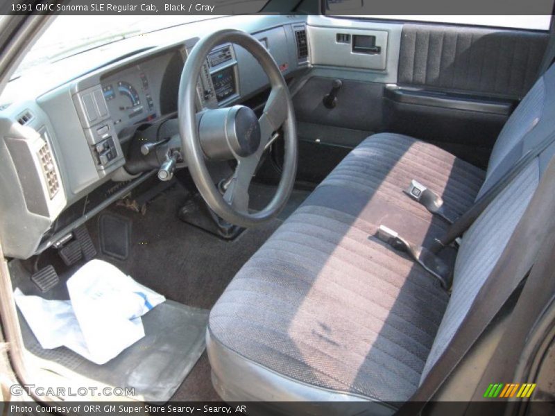 Black / Gray 1991 GMC Sonoma SLE Regular Cab