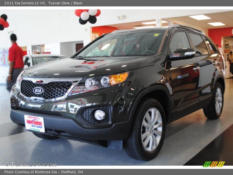 Tuscan Olive / Black 2011 Kia Sorento LX V6