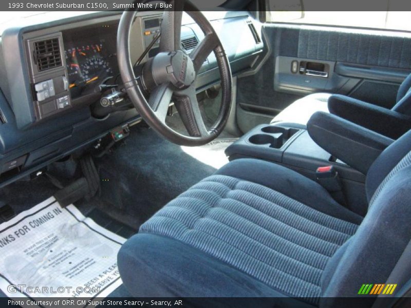 Summit White / Blue 1993 Chevrolet Suburban C1500