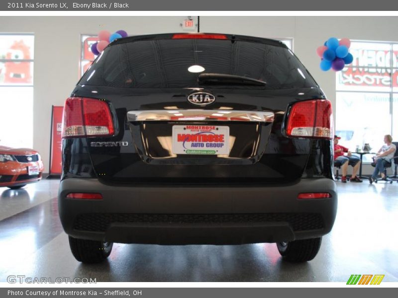 Ebony Black / Black 2011 Kia Sorento LX
