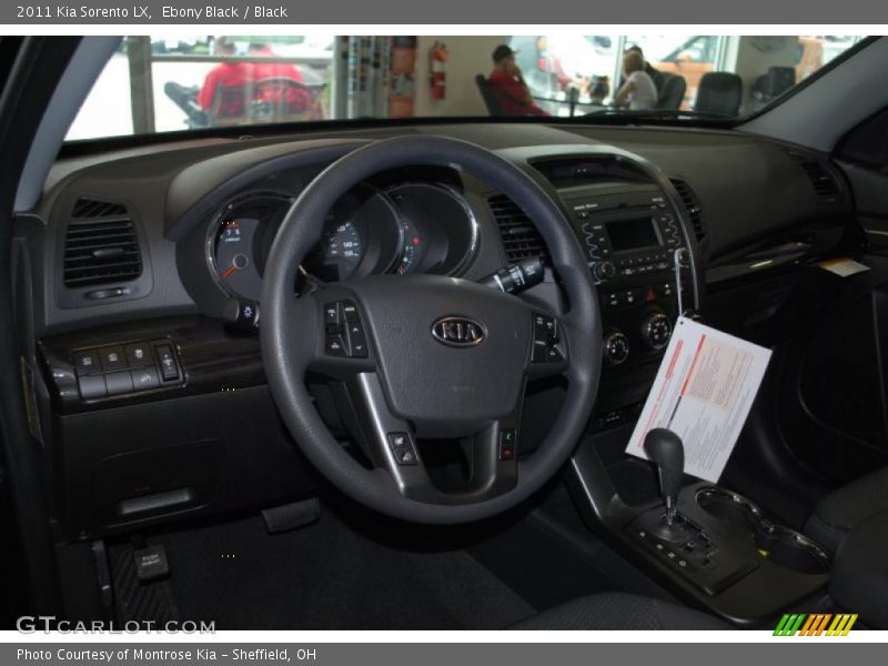 Ebony Black / Black 2011 Kia Sorento LX