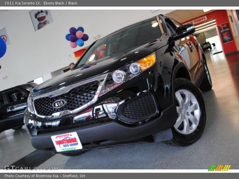 Ebony Black / Black 2011 Kia Sorento LX