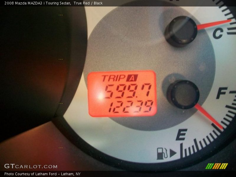 True Red / Black 2008 Mazda MAZDA3 i Touring Sedan