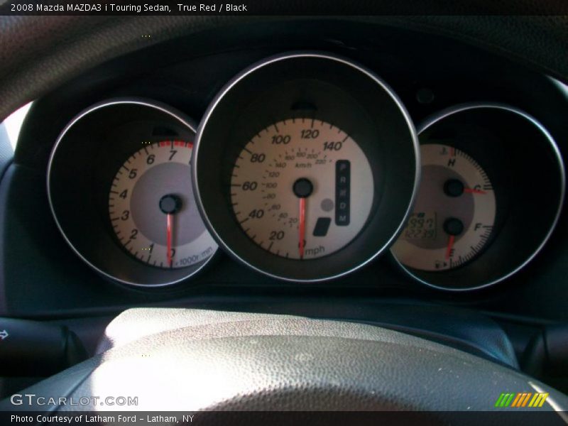 True Red / Black 2008 Mazda MAZDA3 i Touring Sedan