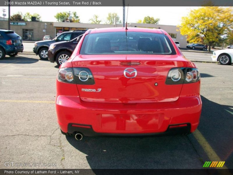 True Red / Black 2008 Mazda MAZDA3 i Touring Sedan