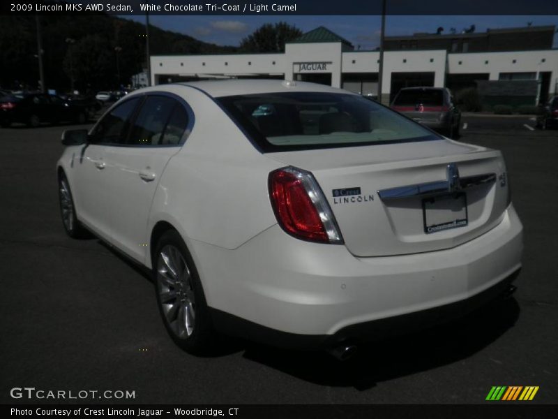 White Chocolate Tri-Coat / Light Camel 2009 Lincoln MKS AWD Sedan
