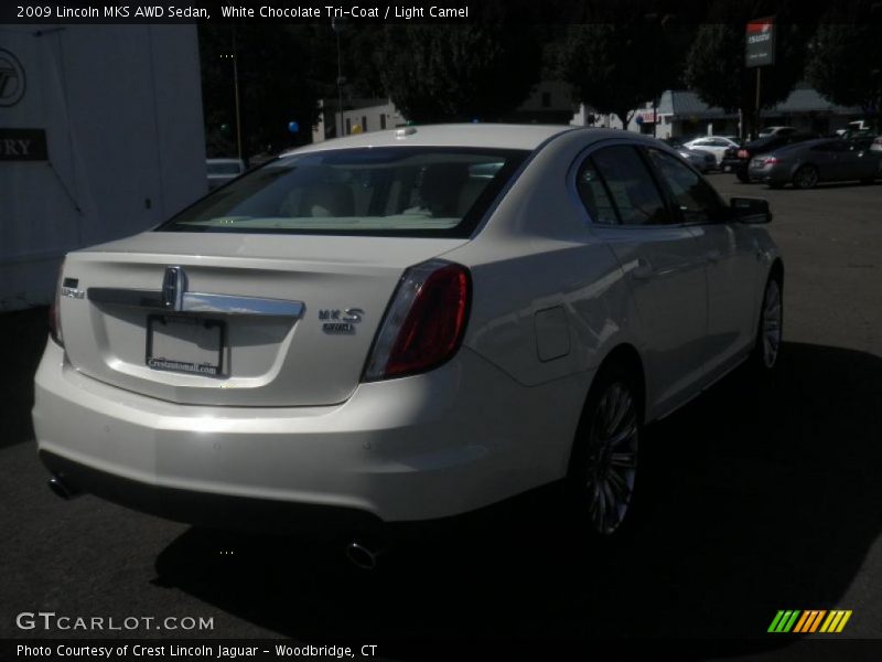 White Chocolate Tri-Coat / Light Camel 2009 Lincoln MKS AWD Sedan
