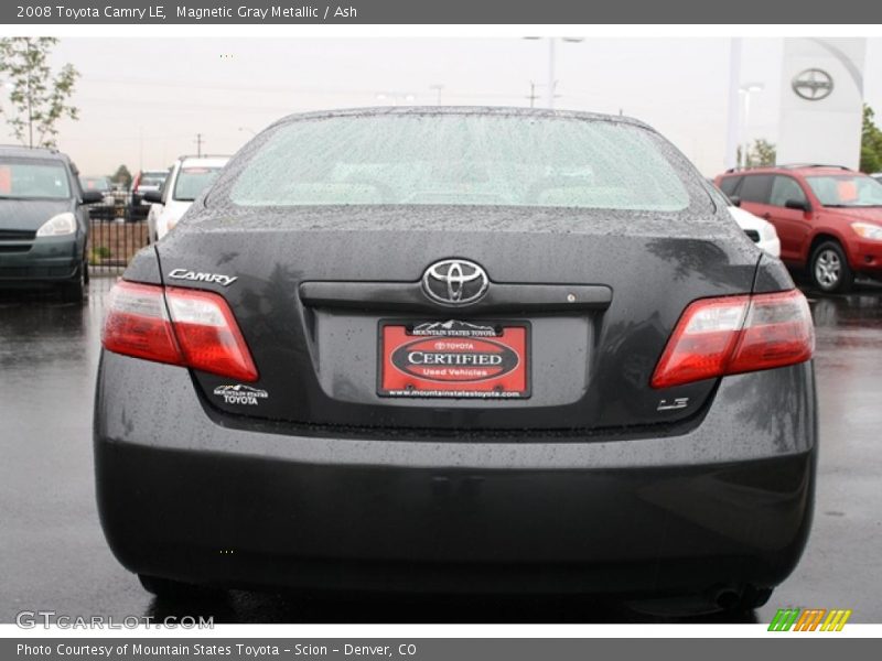 Magnetic Gray Metallic / Ash 2008 Toyota Camry LE