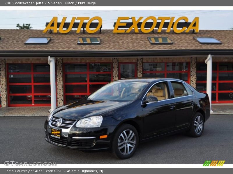 Black / Pure Beige 2006 Volkswagen Jetta 2.5 Sedan
