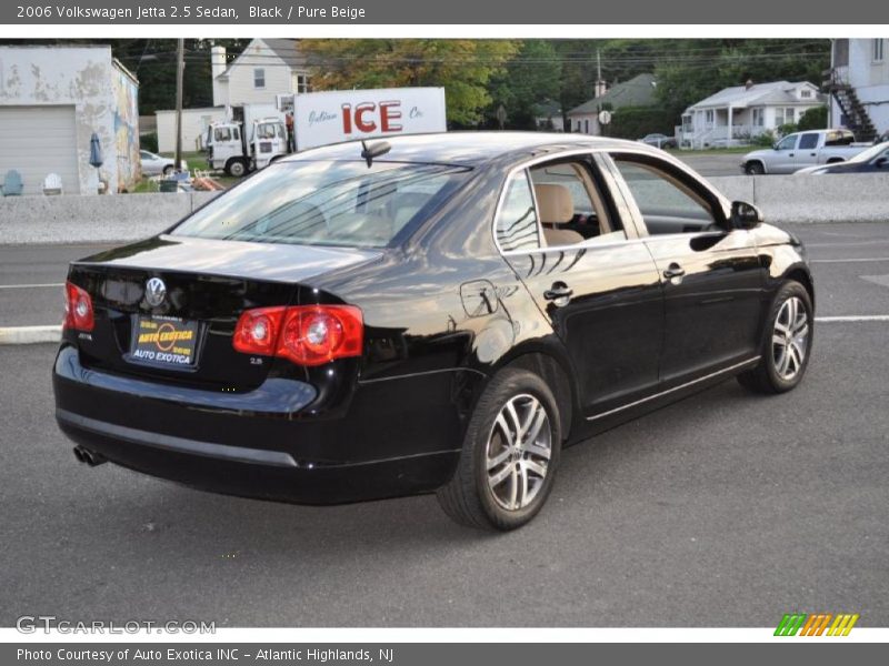 Black / Pure Beige 2006 Volkswagen Jetta 2.5 Sedan