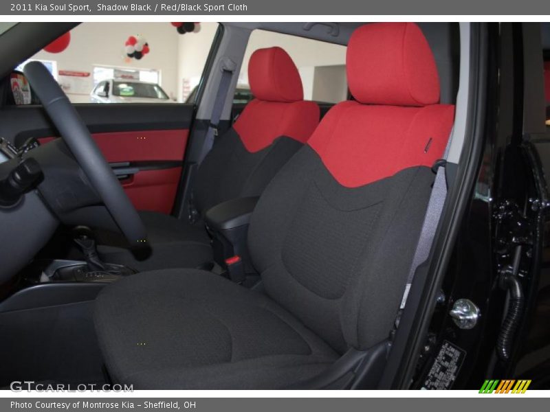 Shadow Black / Red/Black Sport Cloth 2011 Kia Soul Sport