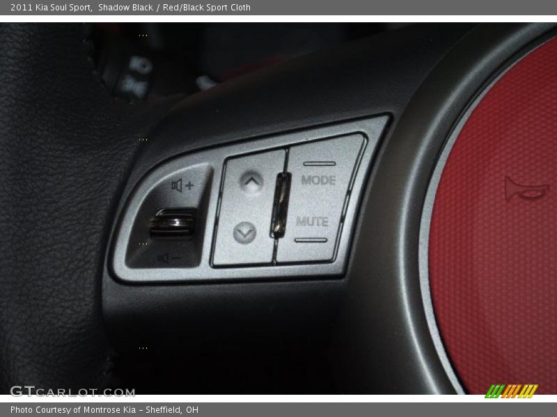 Shadow Black / Red/Black Sport Cloth 2011 Kia Soul Sport