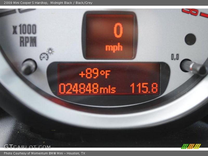 Midnight Black / Black/Grey 2009 Mini Cooper S Hardtop