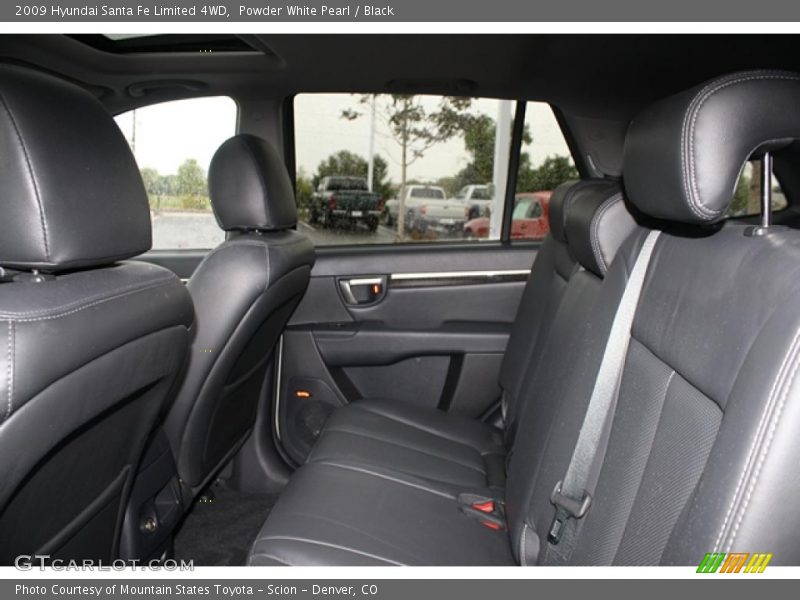 Powder White Pearl / Black 2009 Hyundai Santa Fe Limited 4WD