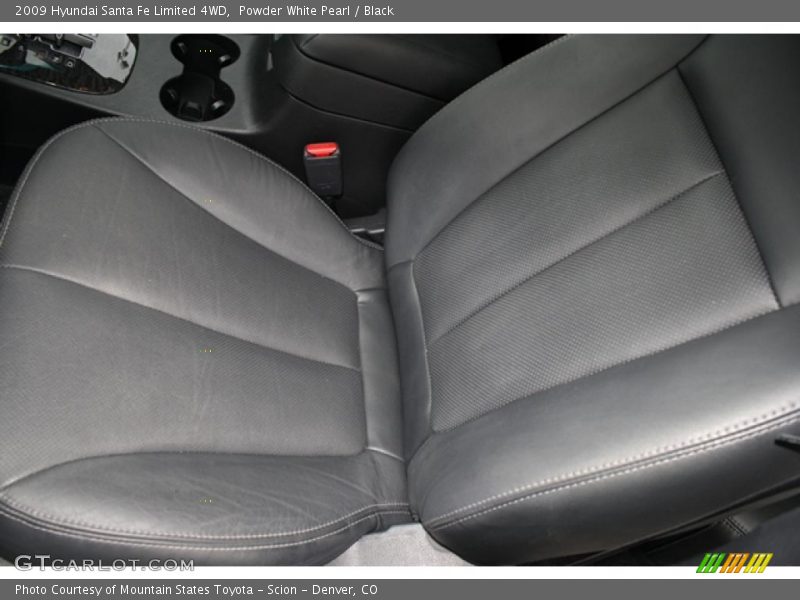 Powder White Pearl / Black 2009 Hyundai Santa Fe Limited 4WD