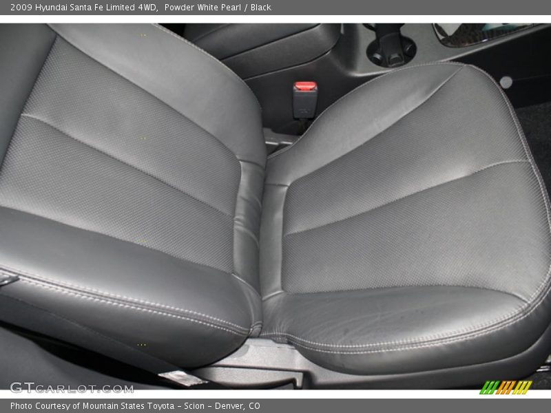 Powder White Pearl / Black 2009 Hyundai Santa Fe Limited 4WD