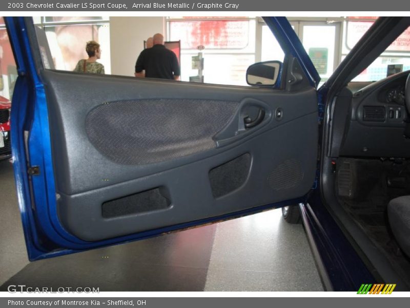Arrival Blue Metallic / Graphite Gray 2003 Chevrolet Cavalier LS Sport Coupe